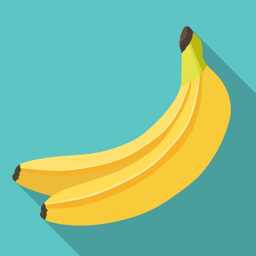 Banana Flat Icon Vector Image