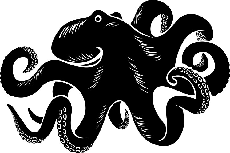 Octopus Black and White Vector Images (over 15,000)