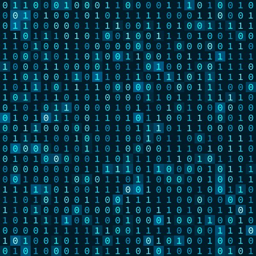 Blue Binary Code Pattern vektorbild