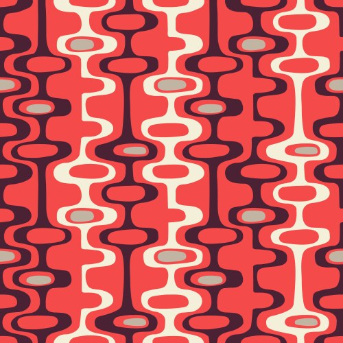 Mid century style seamless pattern Royalty Free Vector Image