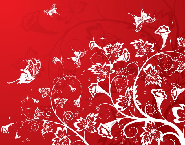 Elements of floral ornament Royalty Free Vector Image