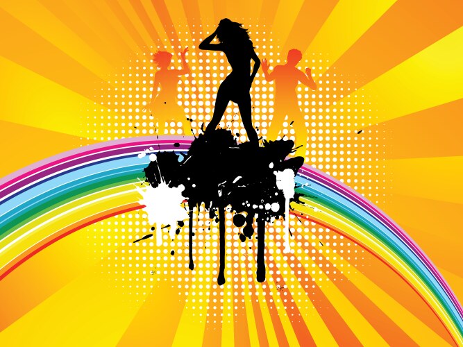 Disco dance party Royalty Free Vector Image - VectorStock