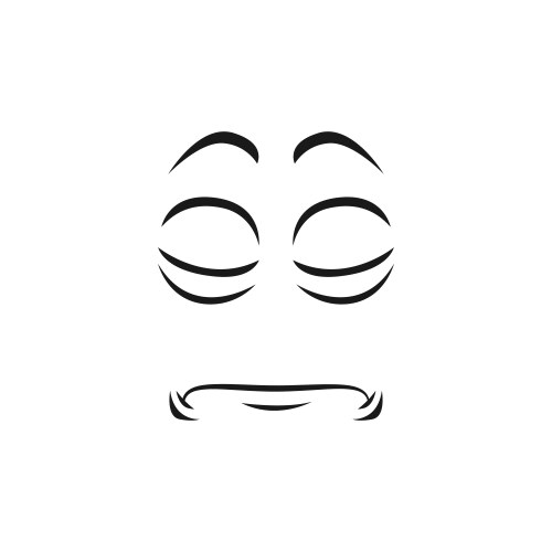 Sad Crying Face Emoji Royalty Free Vector Image