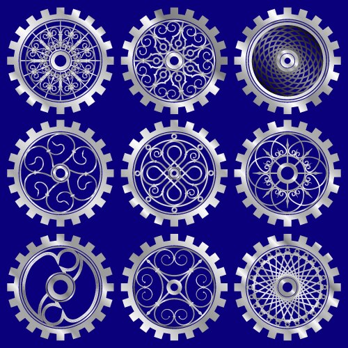 Steampunk gears Royalty Free Vector Image - VectorStock