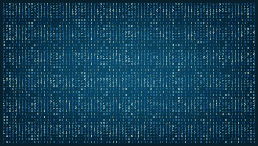 Binary Code Matrix Stream vector image