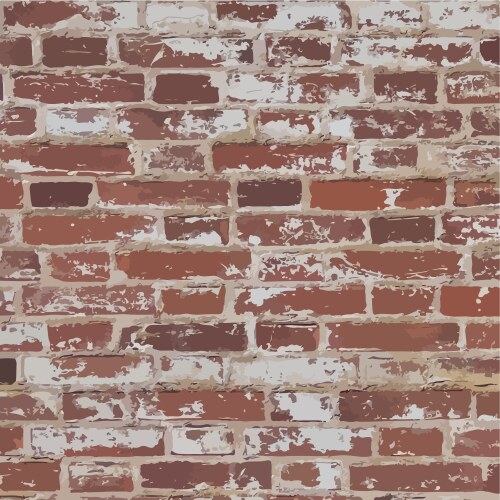 Red brick wall background Royalty Free Vector Image