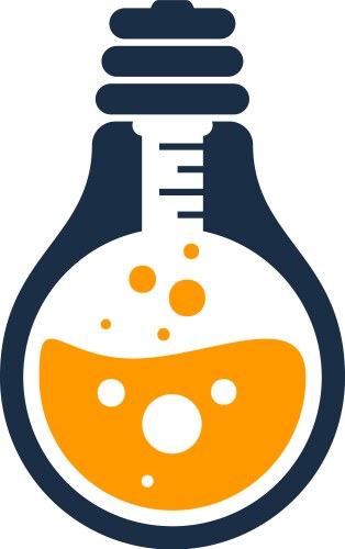 Chemistry science poster icon Royalty Free Vector Image