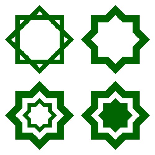 Islam Octogram Islamic octagon Vector Images & Graphics for Commercial Use | VectorStock