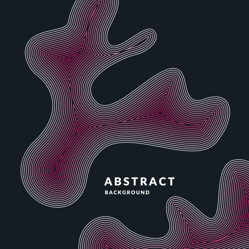 Abstract background with dynamic linear waves vector image