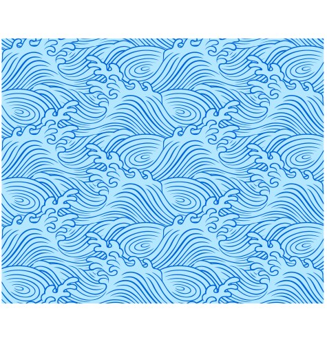 Seamless ocean wave pattern Royalty Free Vector Image