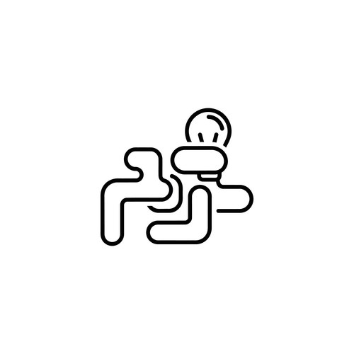 Creative of a person brainstorming Vector Image