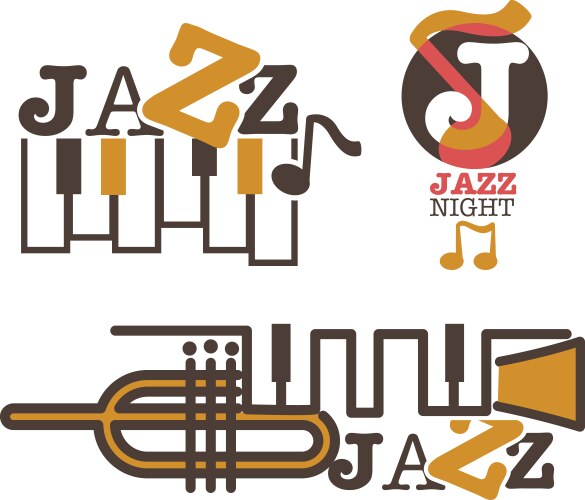 Jazz Symbols Musical Notes Stave Line Pattern Symbols Icon For Staff
