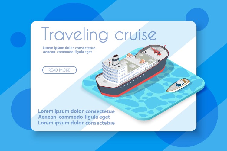 Isometric ship cargo Royalty Free Vector Image