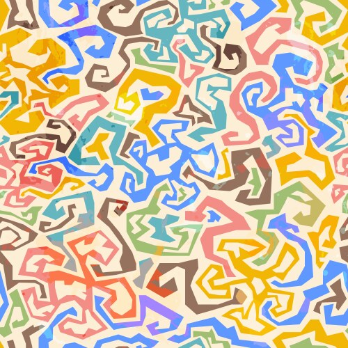 Maze seamless pattern with grunge effect Vector Image
