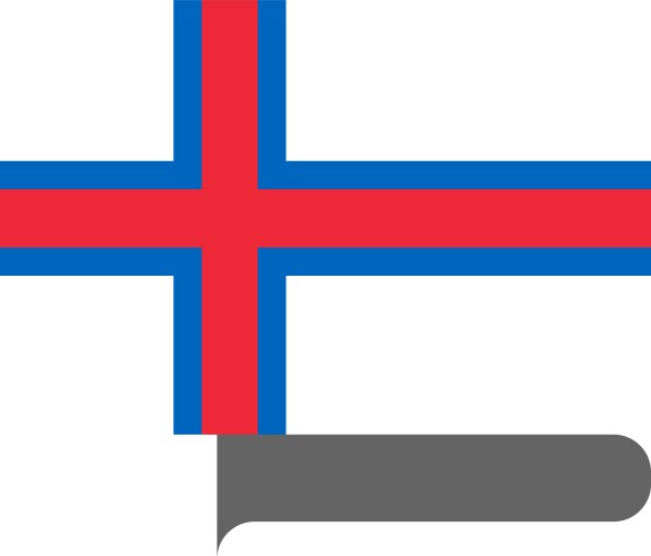 Flag horizontal shape pointer for world map vector image