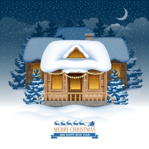 Winter landscape Royalty Free Vector Image - VectorStock