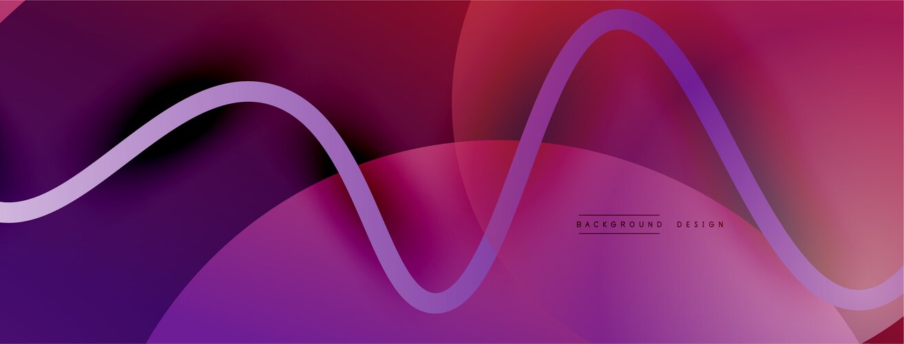 Abstract gradient background with wave line – Royalty-Free Vector ...