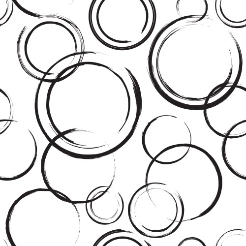 Abstract circles seamless pattern Royalty Free Vector Image