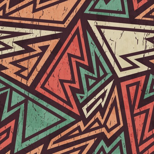 Abstract seamless pattern in ethnic style Vector Image