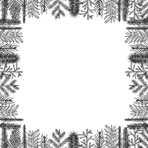 Christmas framework vector image