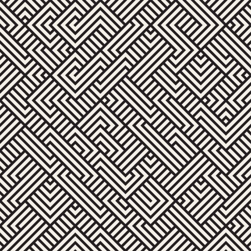 Abstract irregular stripe line seamless pattern Vector Image