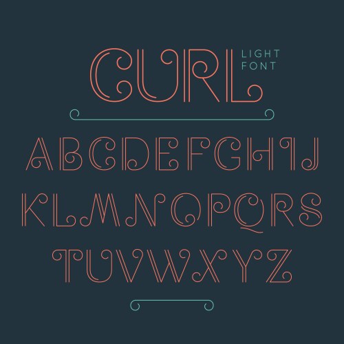 vintage abc alphabet font vector image