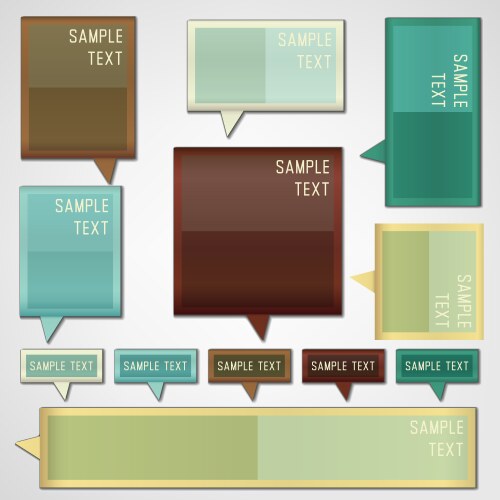 Message Boxes with Text Fields vector image