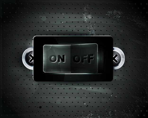 Icon on off switch Royalty Free Vector Image - VectorStock