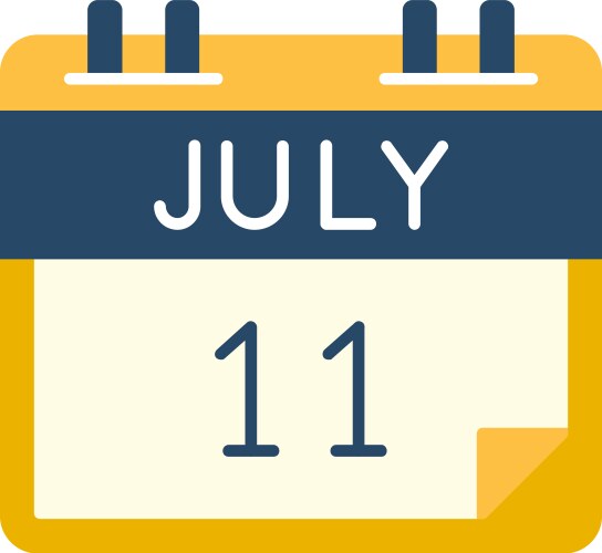 July 11 Calendar Vector Images (over 110)