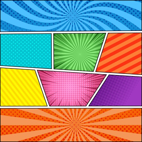 Retro comic book background Royalty Free Vector Image