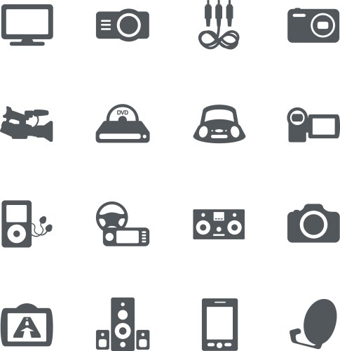 Dslr camera function icon Royalty Free Vector Image