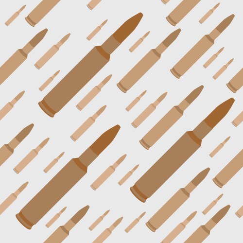 Gun bullets seamless background vector image