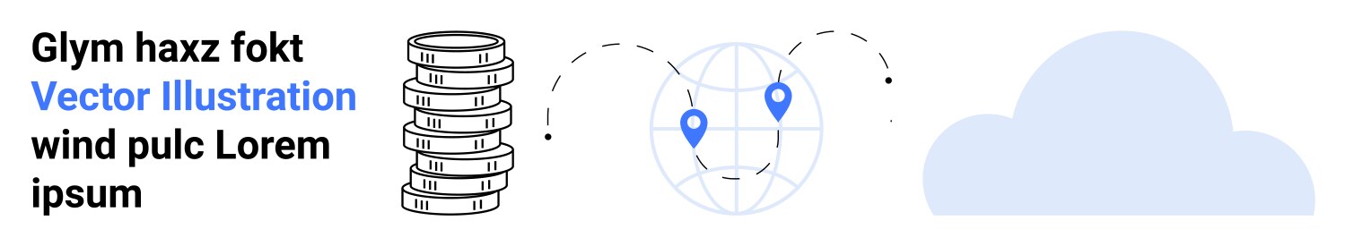 Cloud networking with data transfer represented vector image
