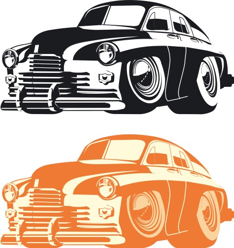 Classic Car Royalty Free Vector Image Vectorstock Classic Car Royalty Free Vector Image Vectorstock