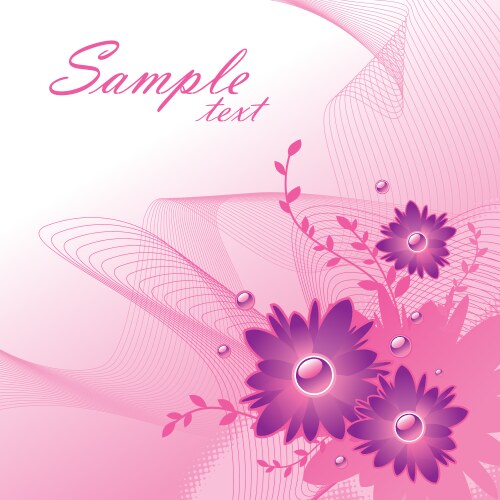 Floral peony background Royalty Free Vector Image