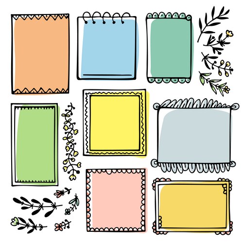 Notebok Frame Notebook frame Vector Images & Graphics for Commercial Use | VectorStock