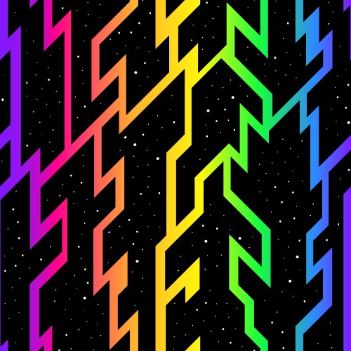 Holographic star pattern Royalty Free Vector Image