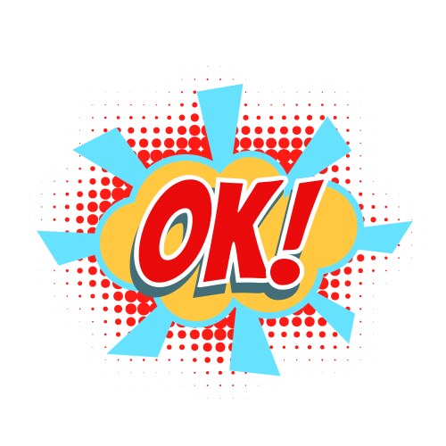 Good comic word Royalty Free Vector Image - VectorStock