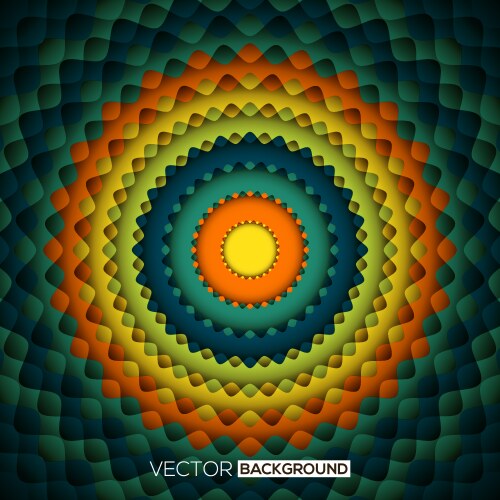 Abstract isometric shape background Royalty Free Vector