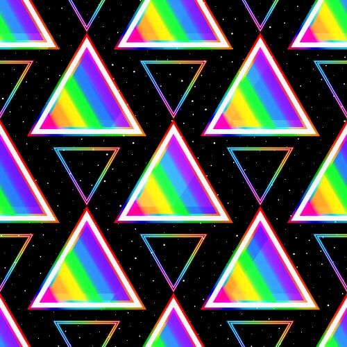 Holographic star pattern Royalty Free Vector Image