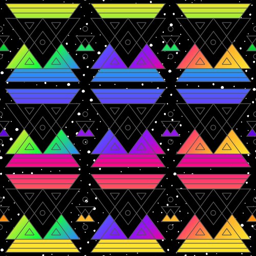 Holographic star pattern Royalty Free Vector Image