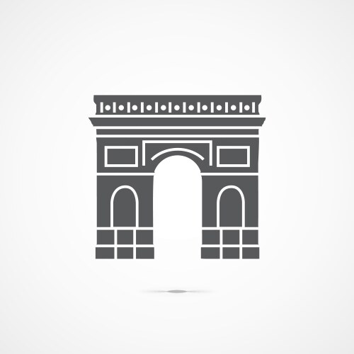 Triumphal Arch Icon Vector Image