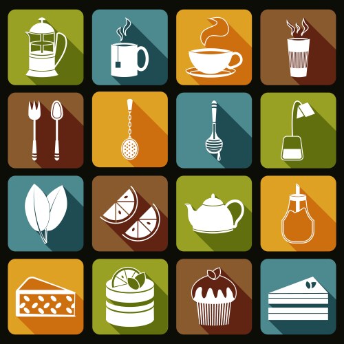 Realistic coffee set Royalty Free Vector Image