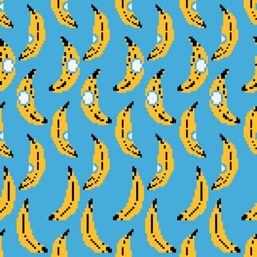 Seamless pattern background design banana Vector Image