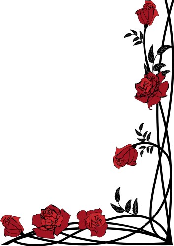 Three red roses for tattoo Royalty Free Vector Image