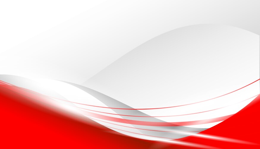 Red wav abstract background with curves lines Vector Image