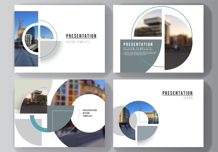 layout presentation slides design vector image