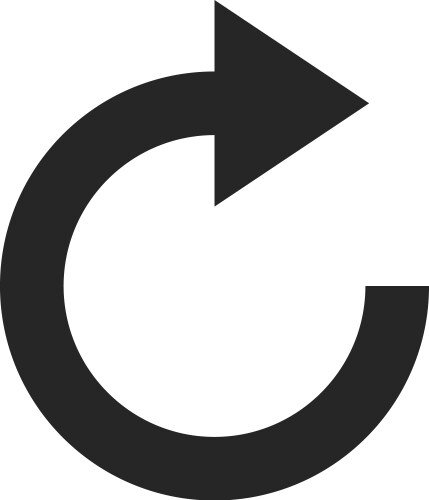 Continuous loop arrow forming a circle vektorbild
