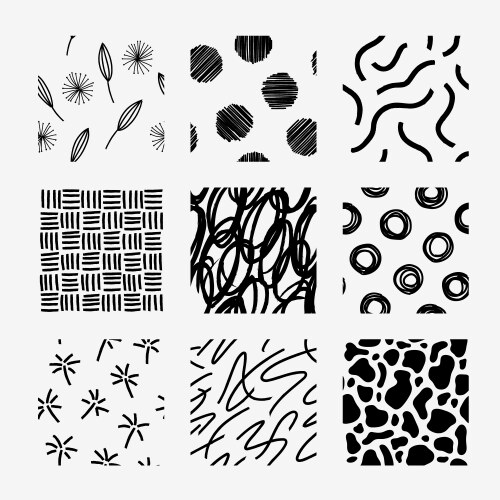 Hand drawn striped seamless pattern with short Vector Image