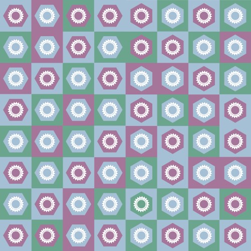 Monochrome clockwork seamless pattern Royalty Free Vector